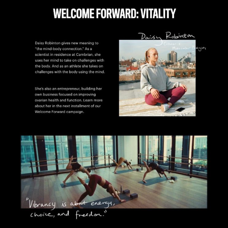 Welcome Forward microsite design