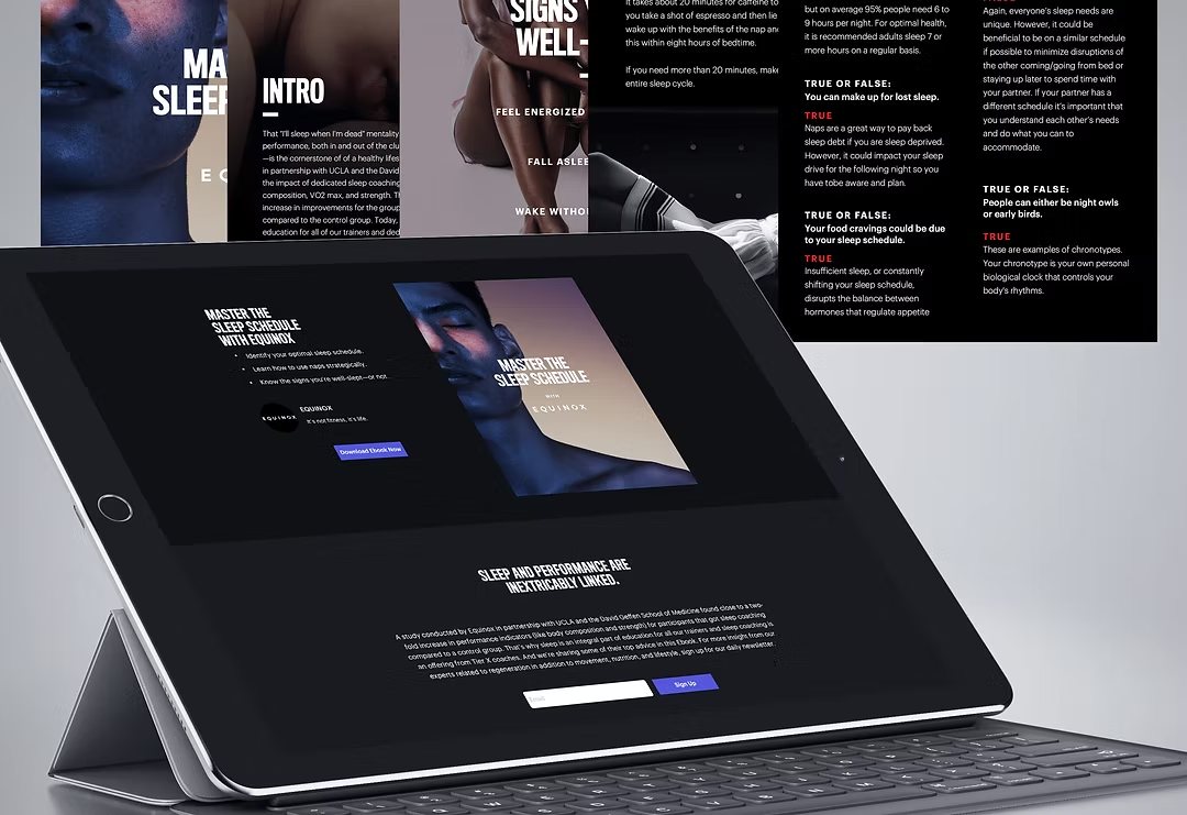 Master the Sleep Schedule e-book on iPad