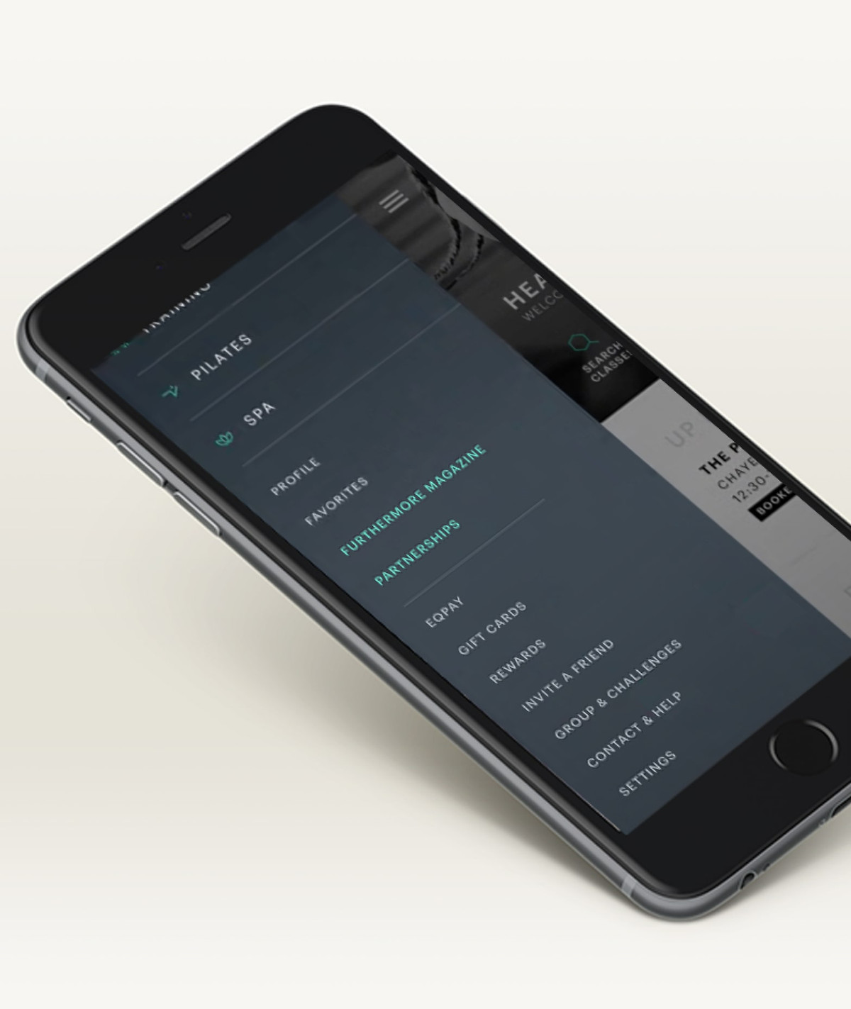 Furthermore Magazine raised in Equinox app menu alongside Profile and Favorites